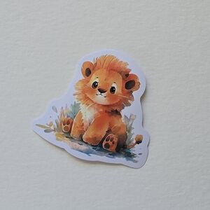 10/$10 Cute Orange Lion Sticker